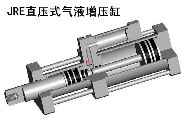 JRE直壓式氣液增壓缸內(nèi)部結(jié)構(gòu)圖